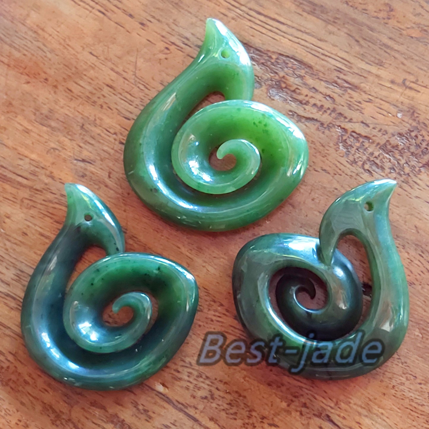 Maori Artwork Twist Natural Green Nephrite Jade Pendant NEW ZEALAND Greenstone Pounamu Earring Bc Canadian jasper Koru Aquaman Hook Necklace