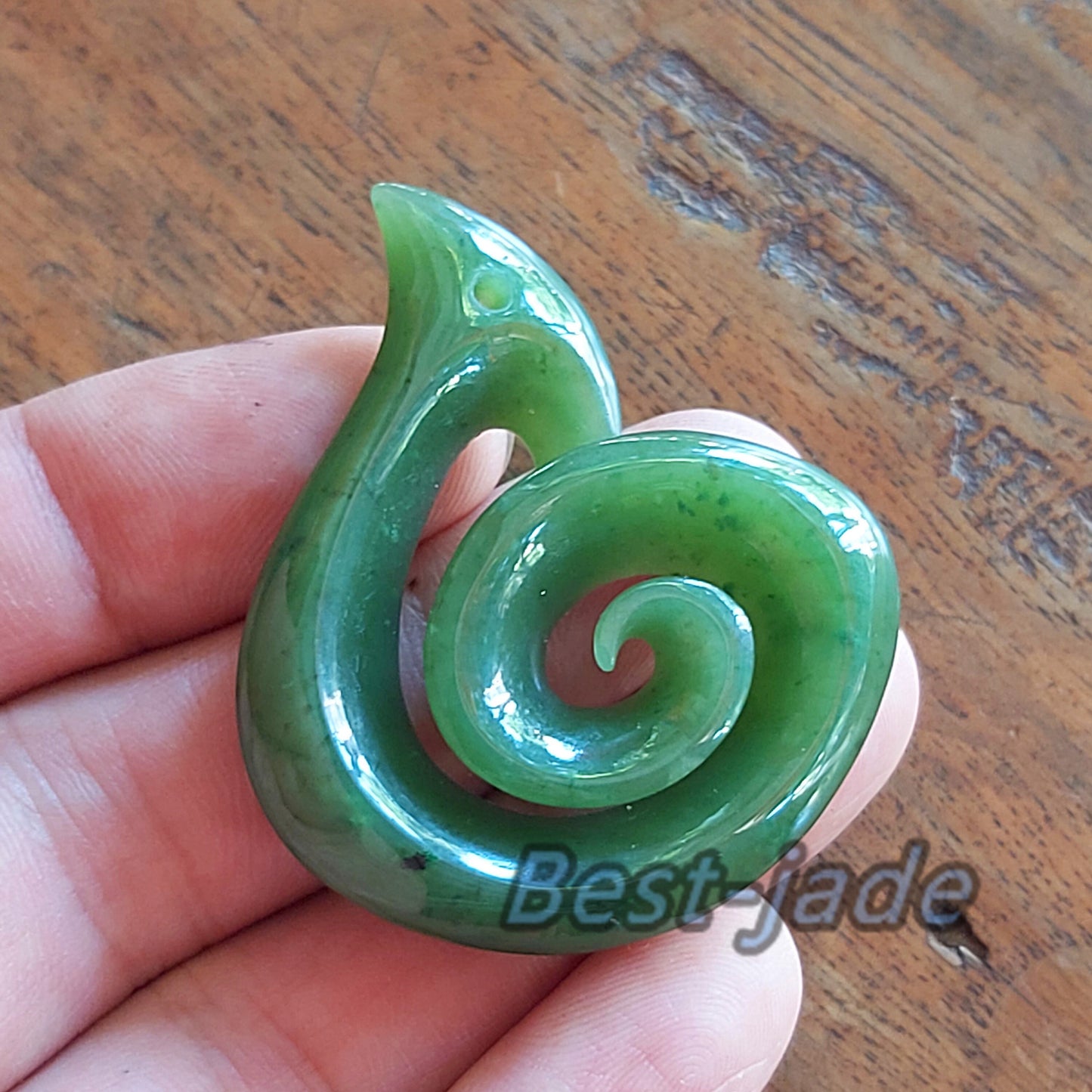 Maori Artwork Twist Natural Green Nephrite Jade Pendant NEW ZEALAND Greenstone Pounamu Earring Bc Canadian jasper Koru Aquaman Hook Necklace