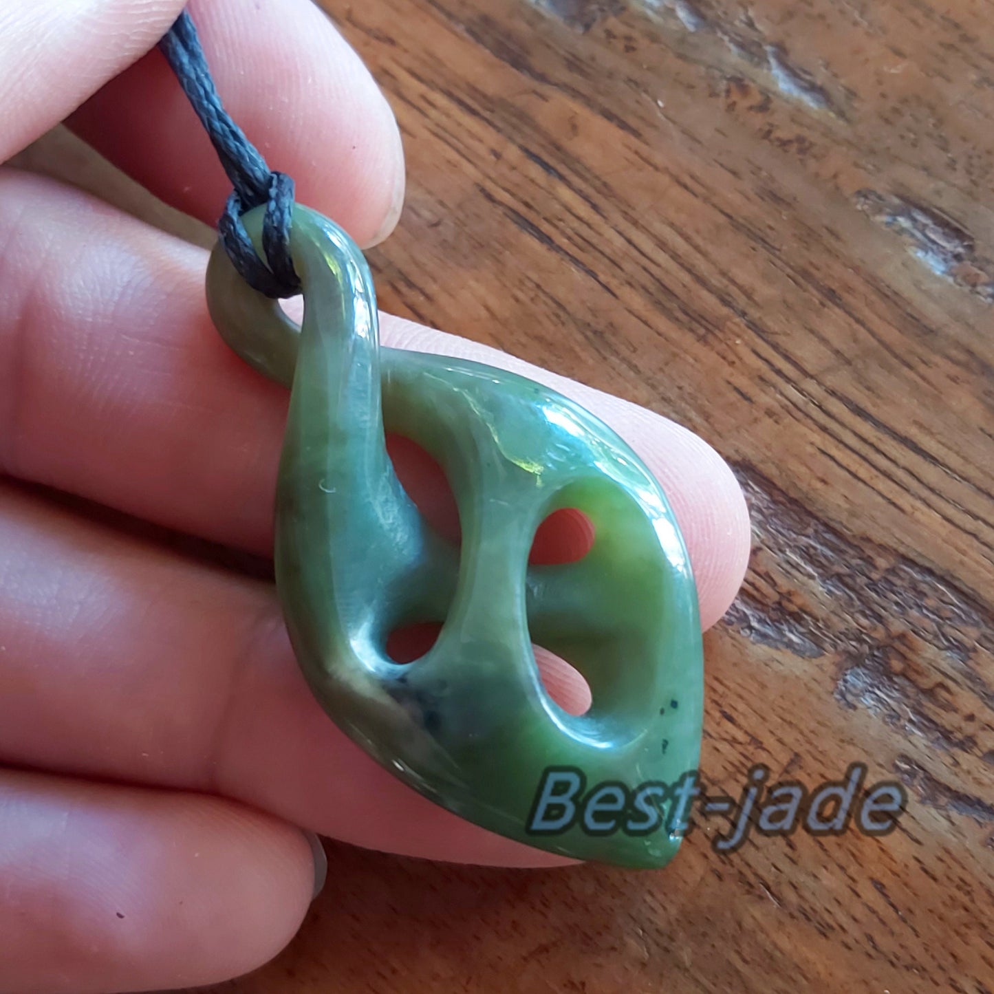 Twist Natural Green Nephrite Jade Pendant NEW ZEALAND Maori Style Greenstone Pounamu Earring Bc Canadian jasper Koru Aquaman Hook Necklace