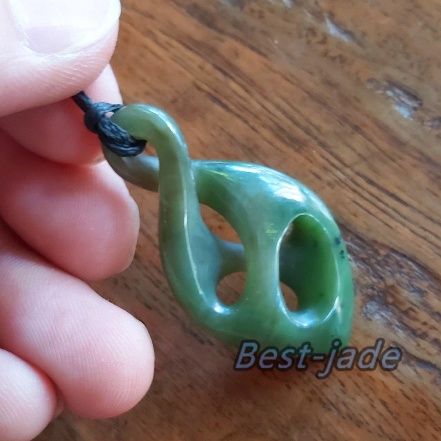 Twist Natural Green Nephrite Jade Pendant NEW ZEALAND Maori Style Greenstone Pounamu Earring Bc Canadian jasper Koru Aquaman Hook Necklace