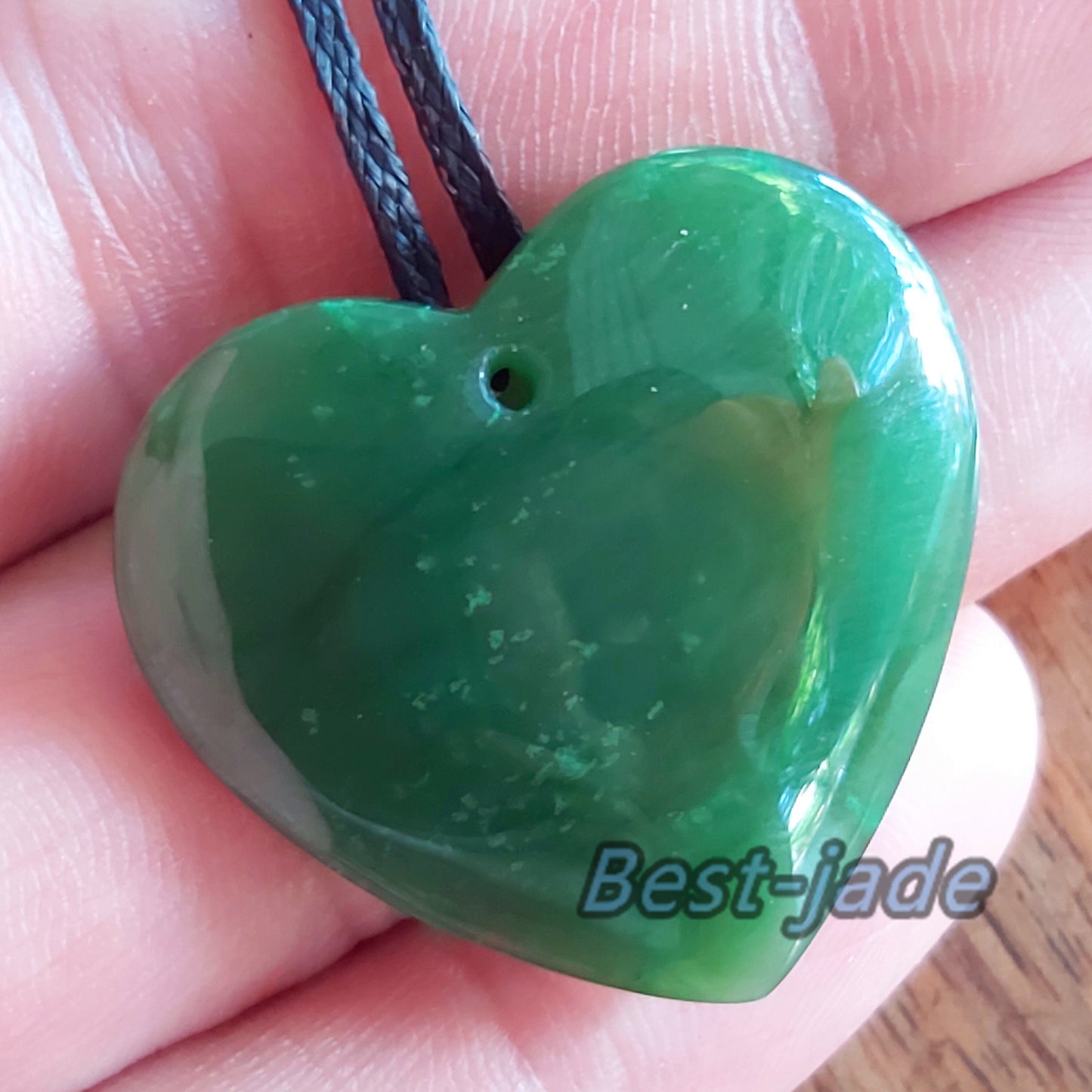 Custom-made Natural Green Nephrite Jade Pendant NEW ZEALAND Maori Style Greenstone Pounamu Canadian jasper Koru Aquaman Hook Necklace