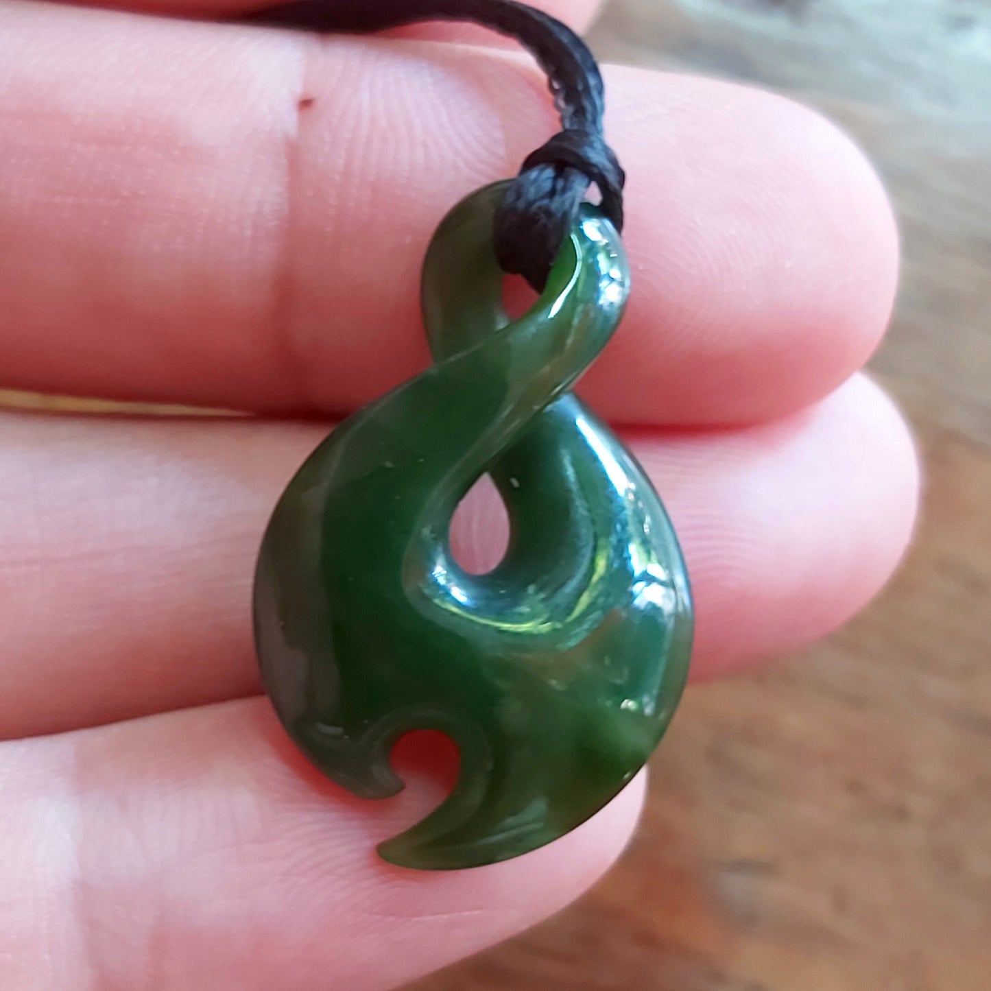 6 Style Natural Green Nephrite Jade Pendant NEW ZEALAND Maori Style Greenstone Pounamu Canadian jasper Koru Aquaman Fish Hook Small Necklace