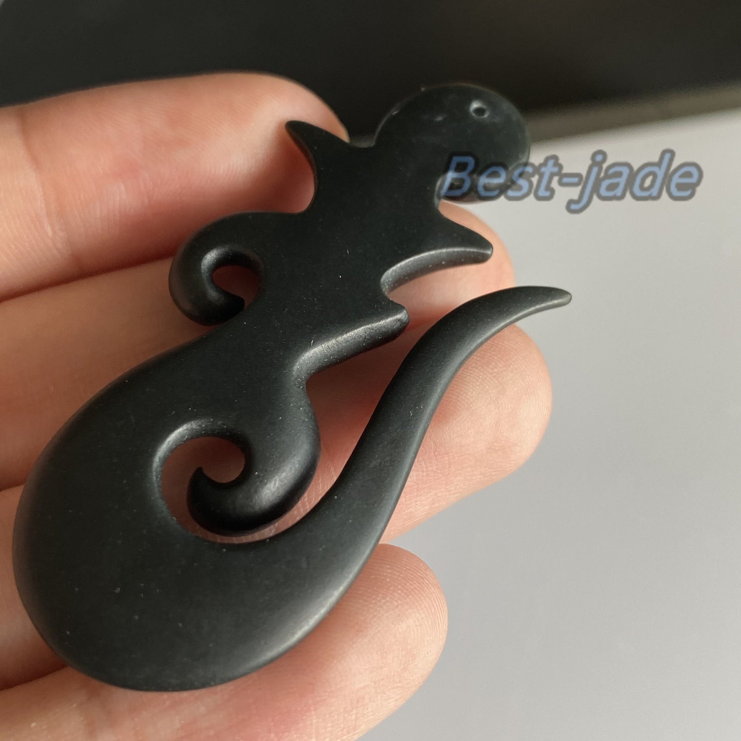 Maori Style Natural Black Green Nephrite Jade Dull polishing Pendant Australian jade greenstone jewelry gift