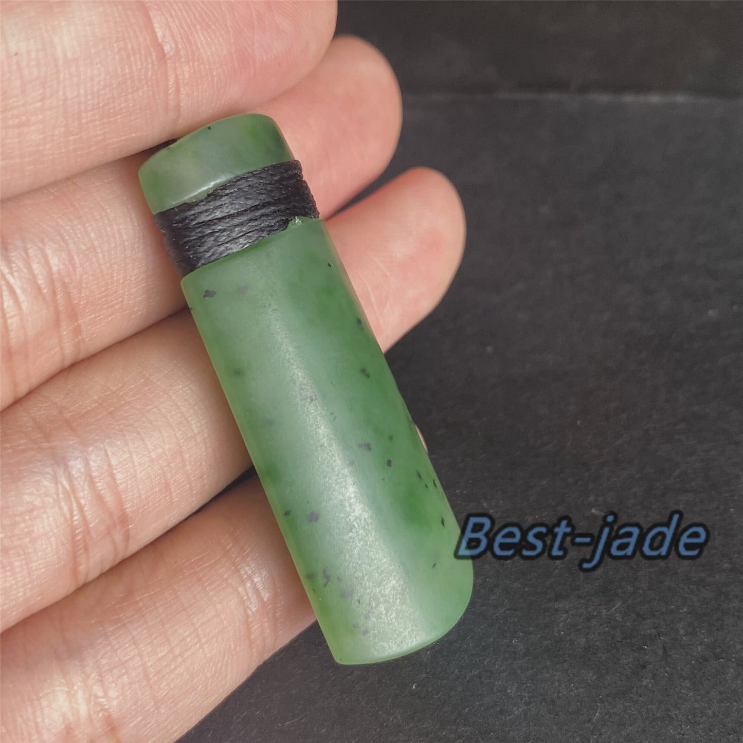 Custom Vingate Axe Natural Green Nephrite Jade Dull polish Pendant NEW ZEALAND Maori Style Greenstone Pounamu Canadian jasper Koru Necklace