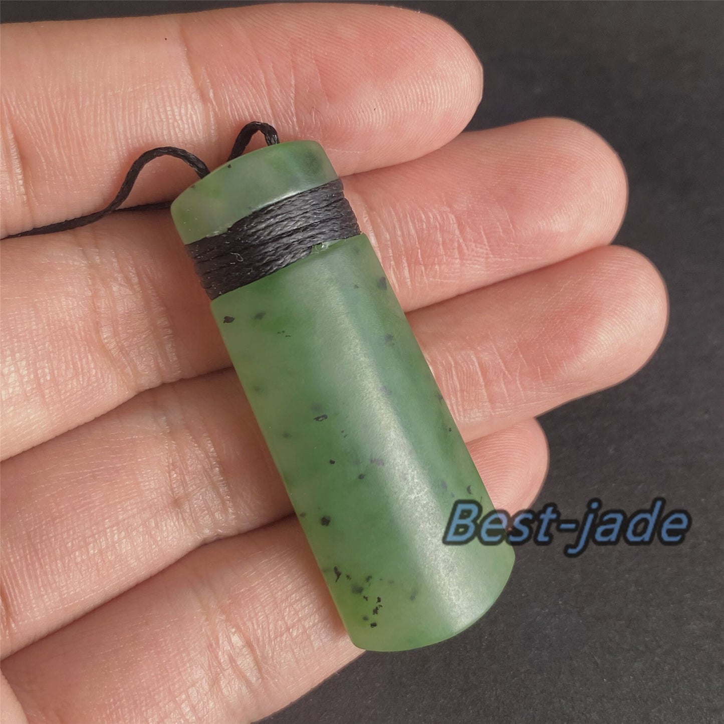 Custom Vingate Axe Natural Green Nephrite Jade Dull polish Pendant NEW ZEALAND Maori Style Greenstone Pounamu Canadian jasper Koru Necklace