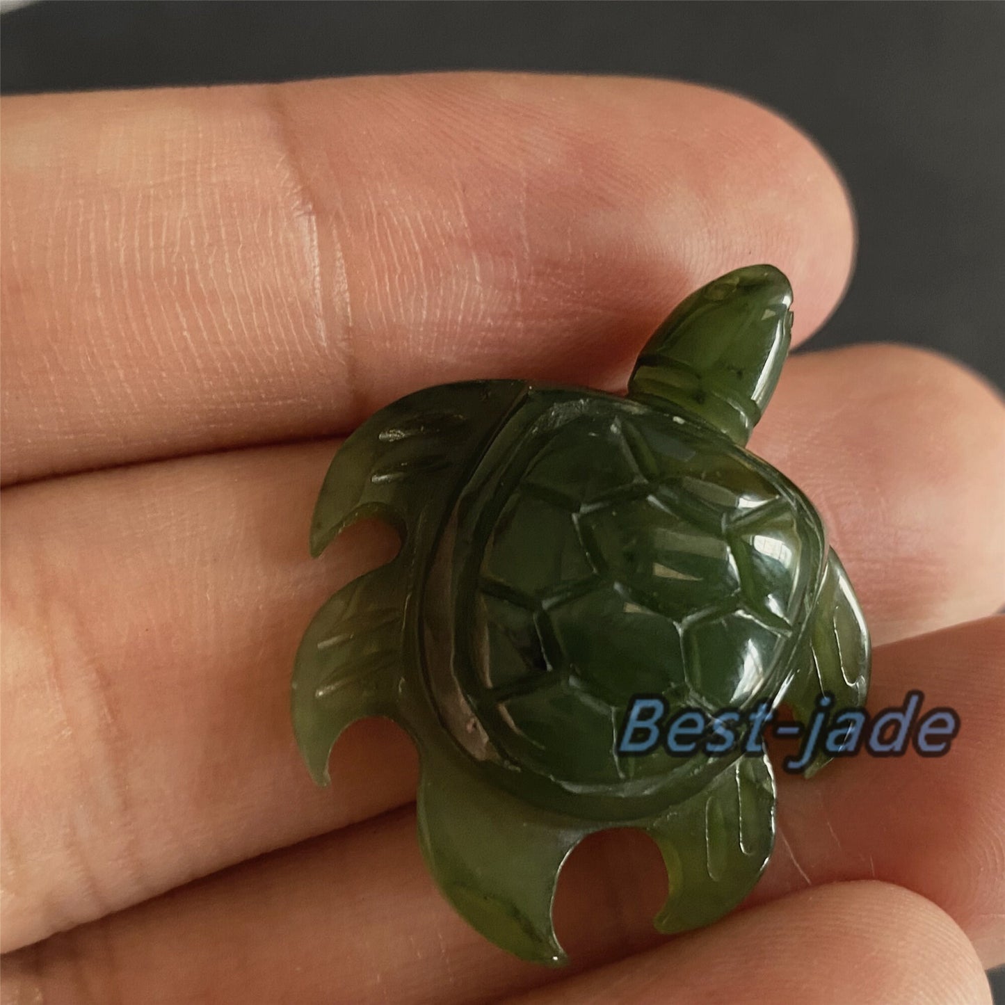 Turtle Natural GREEN Nephrite jade Greenstone Canadian jade Maori style baby kid pendant necklace Pounamu NZ jasper