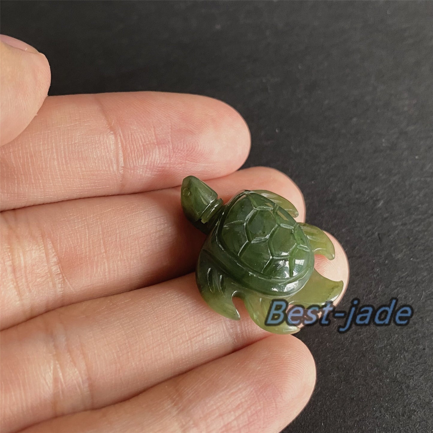 Turtle Natural GREEN Nephrite jade Greenstone Canadian jade Maori style baby kid pendant necklace Pounamu NZ jasper