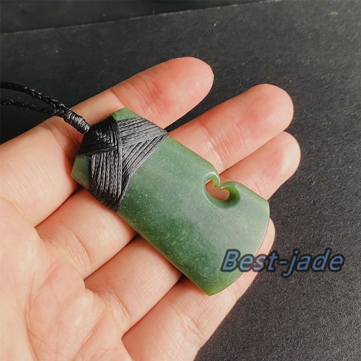 Custom hatchet Natural Green Nephrite Jade  axe Dull polish Pendant NEW ZEALAND Maori Style Greenstone Pounamu Canadian jasper Koru Necklace