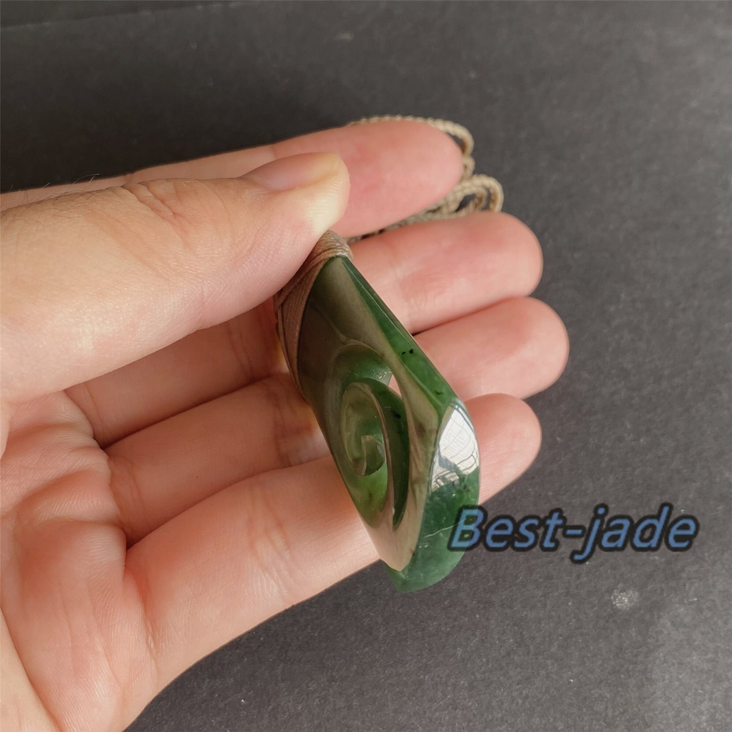 Custom Vintage Axe Natural Green Nephrite Jade hatchet Pendant NEW ZEALAND Maori Style Greenstone Pounamu Canadian jade Fish Hook Necklace