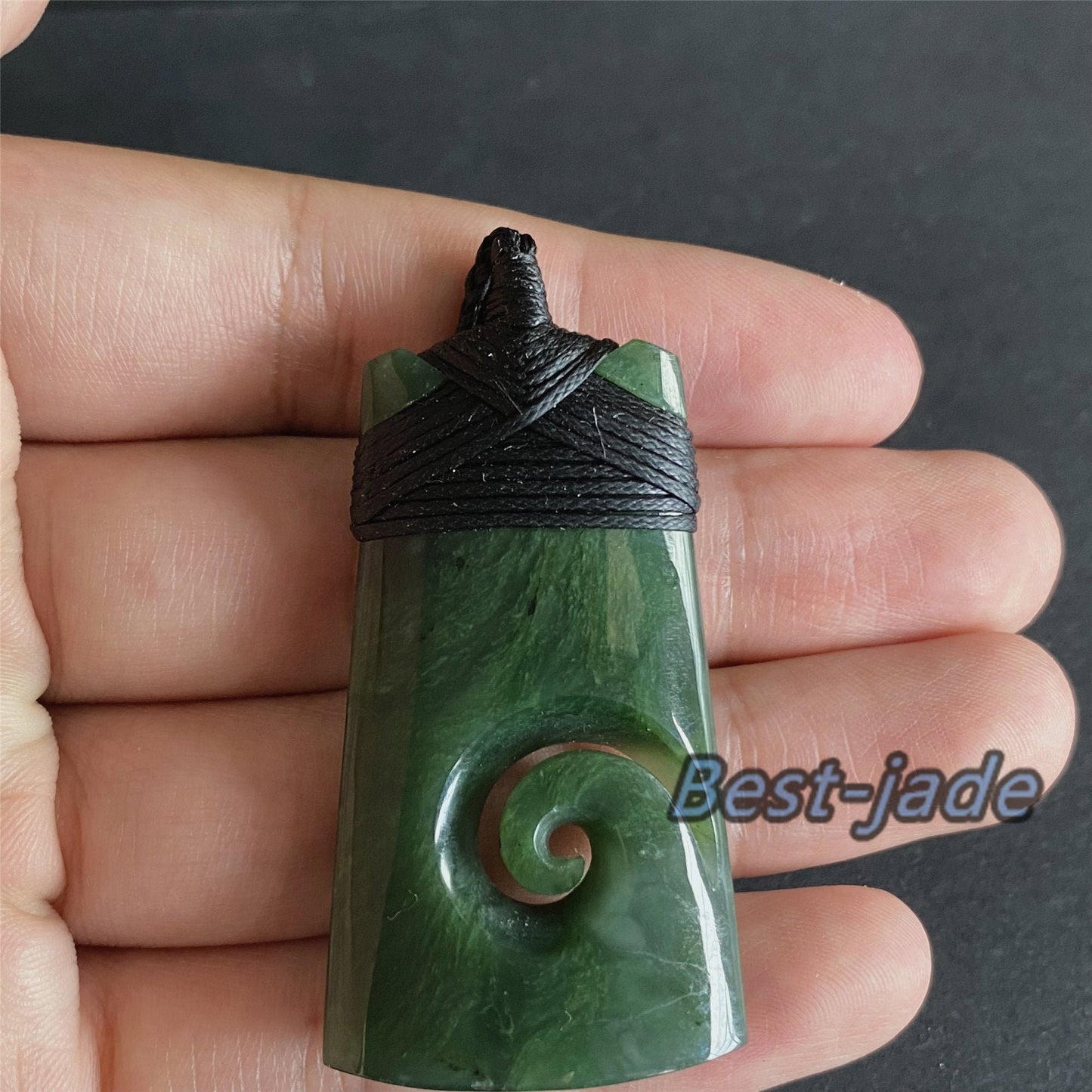 Custom Vintage Axe Natural Green Nephrite Jade hatchet Pendant NEW ZEALAND Maori Style Greenstone Pounamu Canadian jasper Koru Necklace