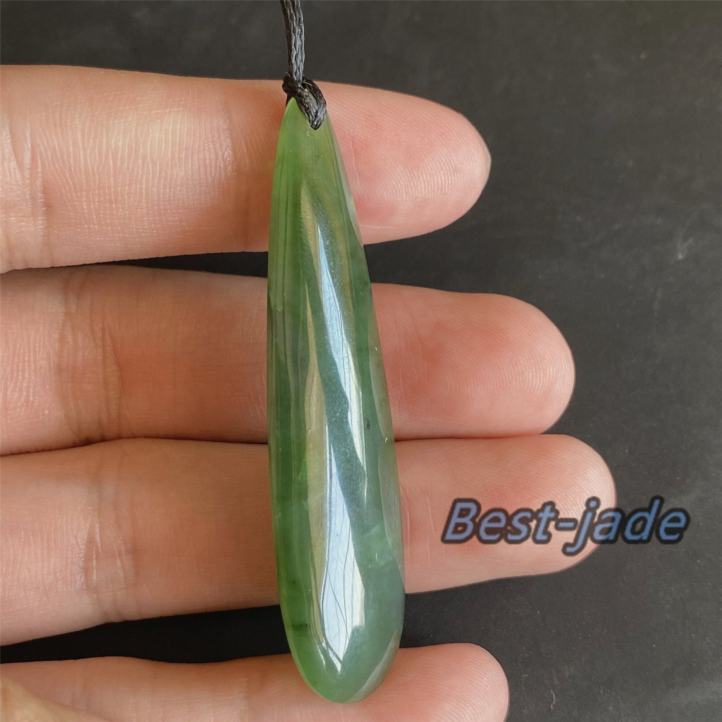 Custom Vingate Axe Natural Green Nephrite Jade Pendant Maori Style Greenstone Pounamu Koru Necklace