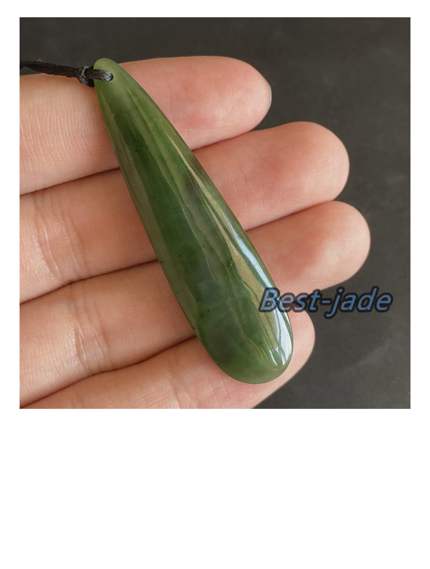 Custom Vingate Axe Natural Green Nephrite Jade Pendant Maori Style Greenstone Pounamu Koru Necklace