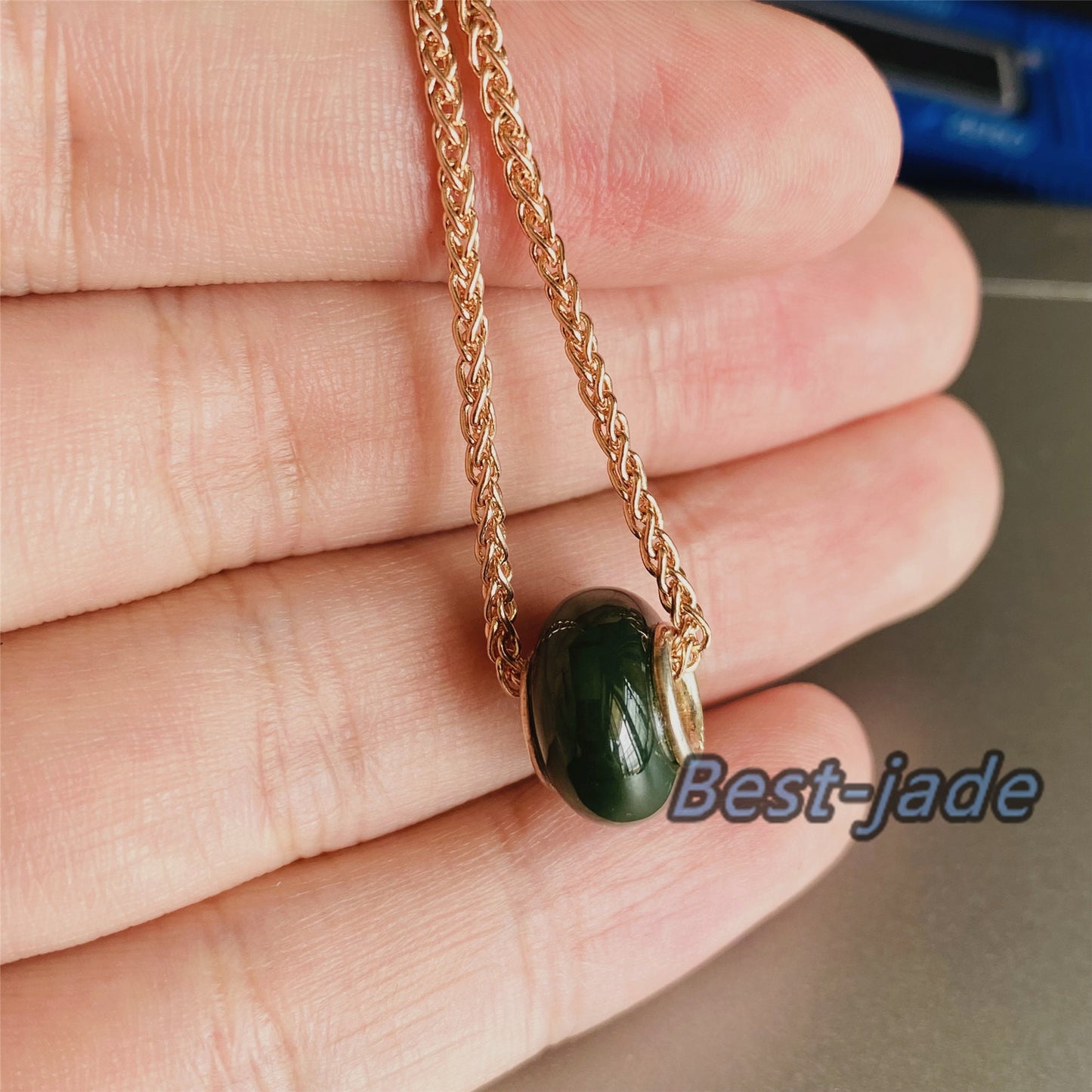 Green Nephrite jade with Silver Bail Greenstone Canadian jade Maori style pendant S925 Silver necklace Female gift