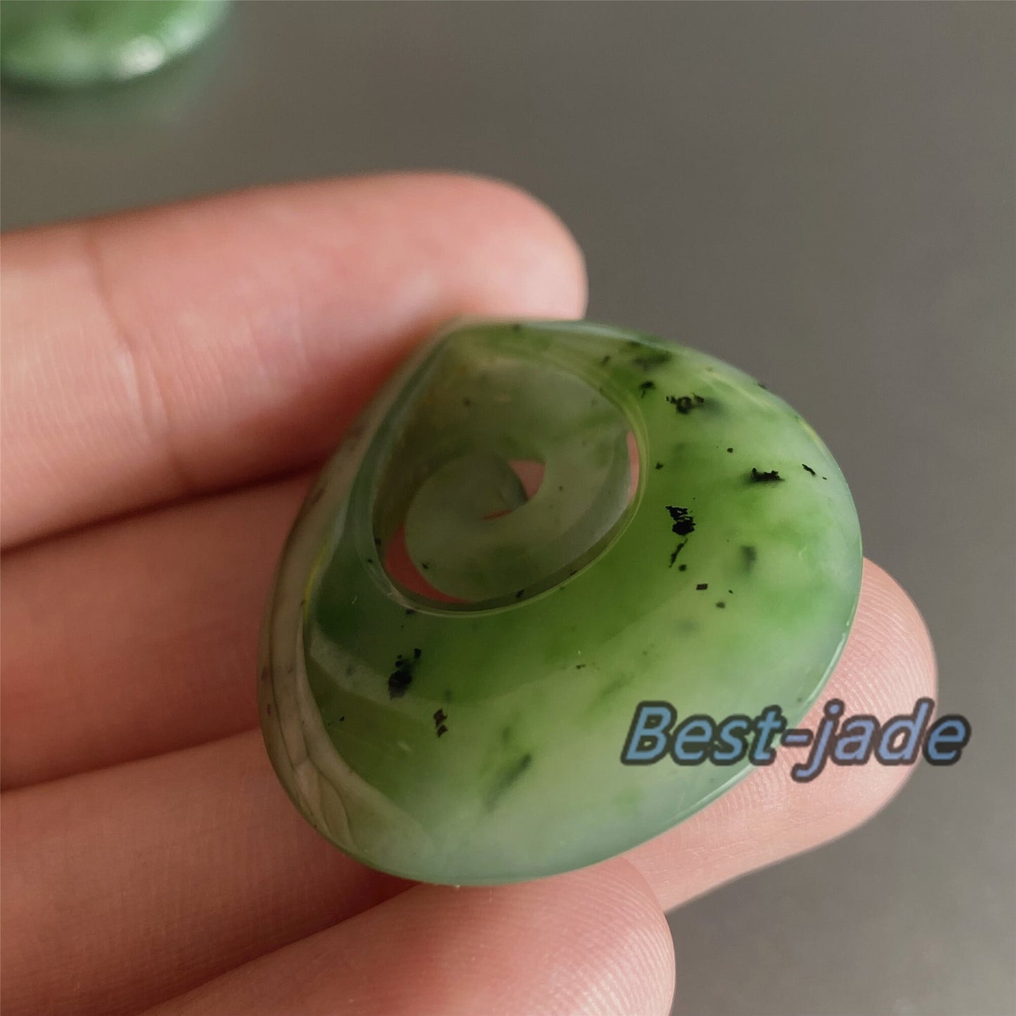 Water Drop with hook Natural Green Nephrite Jade Pendant NEW ZEALAND Maori Style Greenstone Pounamu Canadian JADE Koru Necklace