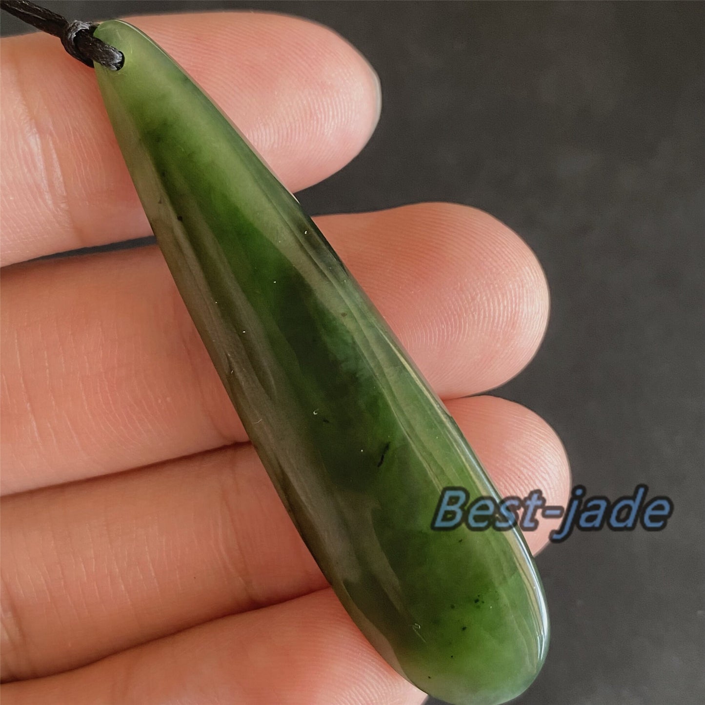 Custom Vingate Axe Natural Green Nephrite Jade Pendant Maori Style Greenstone Pounamu Koru Necklace