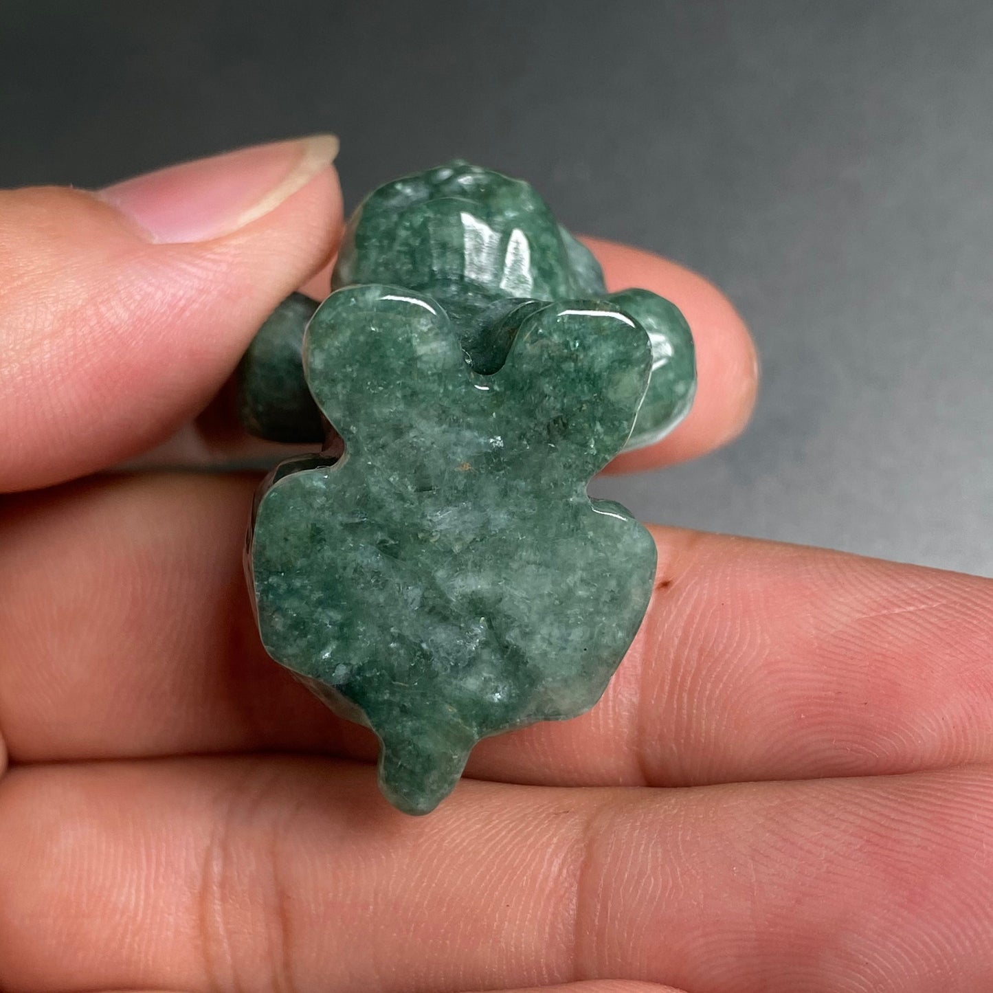 Cut puppy pendant Natural Green Grade A Jade Burma Jadeite dog bead hand Carved Myanmar jade Pendant necklace jade gift