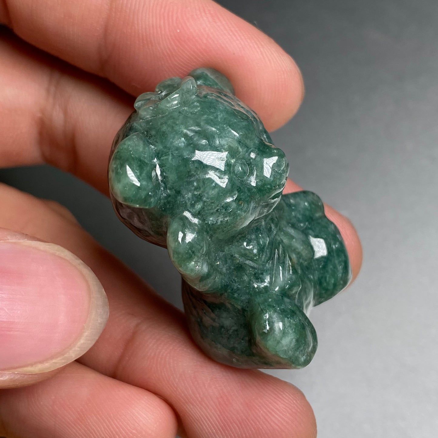 3D Cute Bear pendant Natural Green Grade A Jade Burma Jadeite bead hand Carved Myanmar jade Pendant necklace jade gift