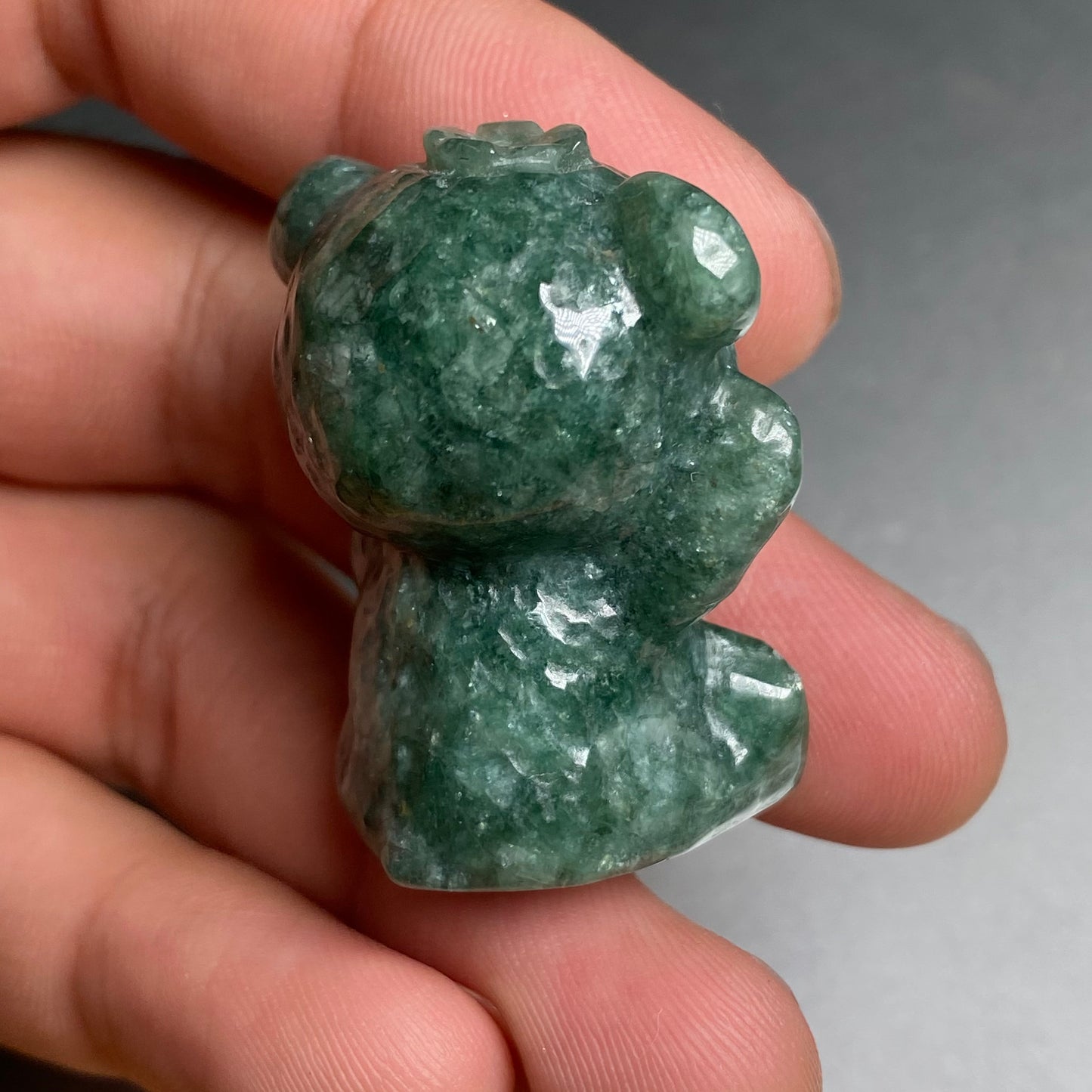 3D Cute Bear pendant Natural Green Grade A Jade Burma Jadeite bead hand Carved Myanmar jade Pendant necklace jade gift