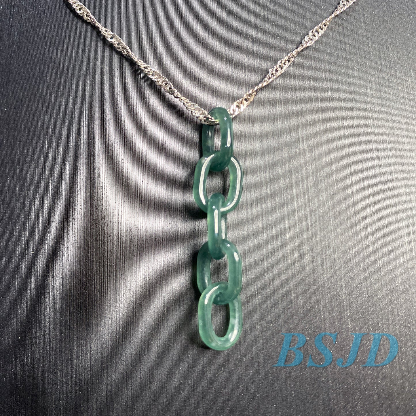 5 links Natural transparent Blue Guatemala Jadeite bead Grade A Jade gemstone Heart shape Guatemalan jadeite baby kid pendant